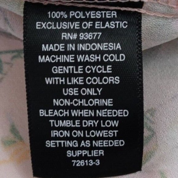 NWT Worthington Woman Katrina Floral Pink Semi-Sheer Blouse Size 0X - Picture 6 of 6